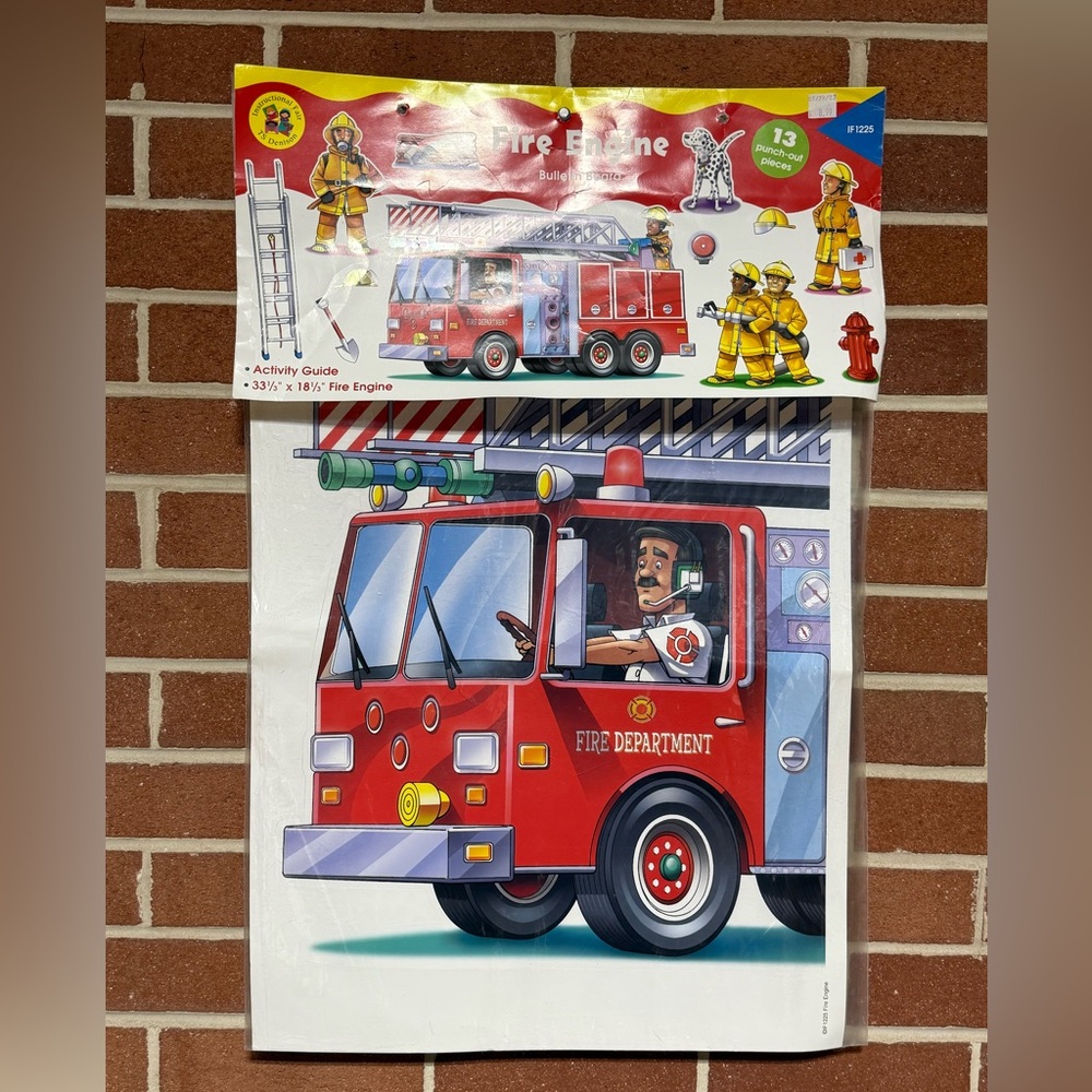 Fire Engine Educational Bulletin Board Set